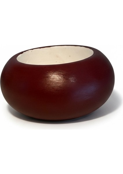 Yuvarlak Gövdeli Bordo Mini Mumluk 6,5 cm x 6,5 cm fırsatları