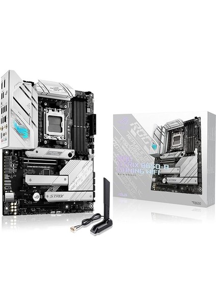 Rog Strix B650-A Gaming Wifi Amd B650 Am5 Ddr5 6400 Dp HDMI 3x M2 Usb3.2 Wifi 6e + Bt Aura Rgb 2.5gbit Lan Atx Armoury Crate, Aı Suite 3, Pcıe Slot Q-Release