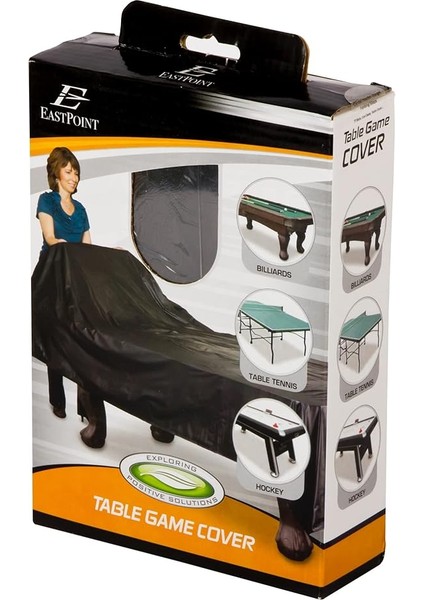 Sports Vinil Bilardo Masası Örtüsü - Oyun Masası Için Bilardo Ekipmanları ve Bilardo Masası Aksesuarları, Ağırlıklı Köşeleri ile Ağır Hizmet Tipi Siyah indirimleri