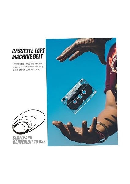 50 Adet Teyp Kemer Kaset Kaydedici Parçalar Tamirat Kemer Bandı Pikap Kemeri Lastik Kayış Teyp Için Lastik Kemer Kaydedici Tamir Aksesuarları Kaset Kemeri Silgi Black fiyatları