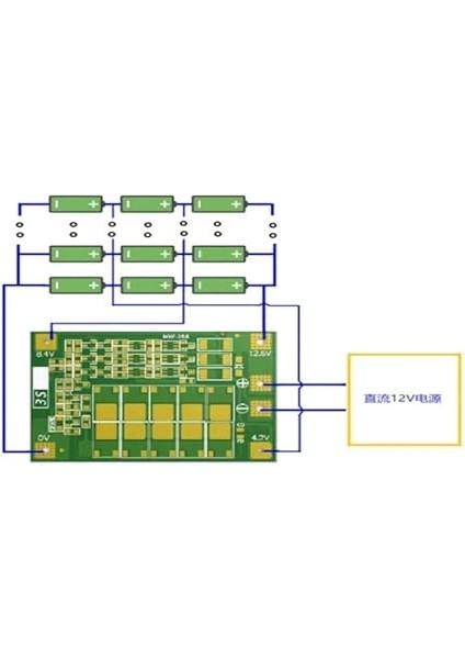 3s 60A Bms Devresi (Balanslı) modelleri