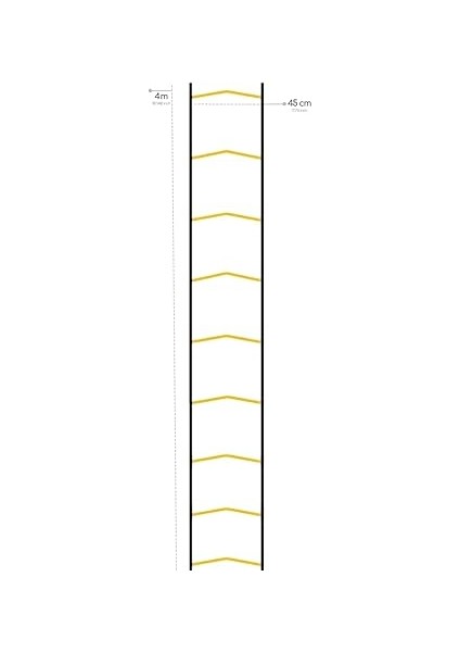 4 Metre Antrenman Merdiveni 9 Çubuklu Ayarlanabilir Dayanıklı Esnek Idman Merdiveni Futbol Için Eğitim Merdiveni fiyatları