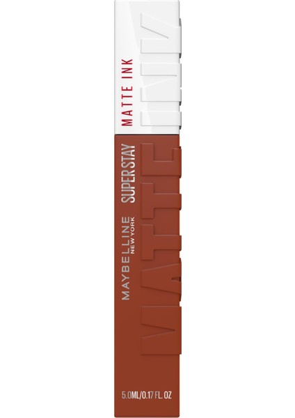 New York Super Stay Matte Ink Likit Mat Ruj - 75 Fighter (Kahverengi)