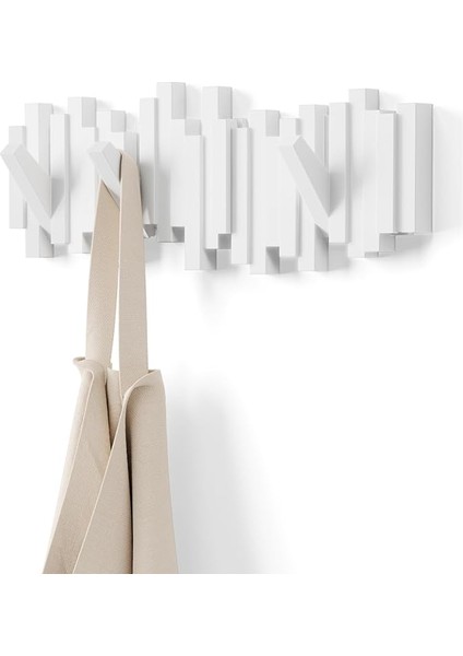 Sticks Para Birimi Askısı, Modern ve Yer Tasarrufu Sağlayan Raporlara Sunulur, Ceketler, Mantolar, Şallar, El Çantaları ve Daha Fazlası Için, Beyaz