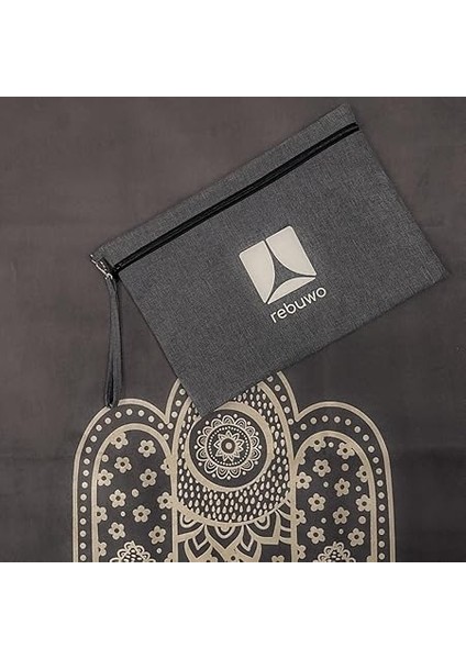 Katlanabilir Hafif 1mm Seyahat Yoga Matı Taşıma Çantası ile Kaymaz Süet Egzersiz Matı Gri Kahve fiyatları