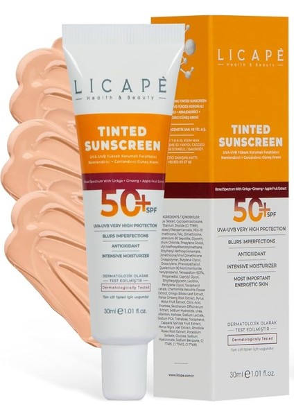 Koruma Tinted (Kapatıcı) 50 Spf Güneş Kremi