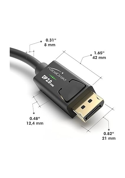 – 8k Displayport 2.0 Kablosu – 3m – Dizüstü/oyun Bilgisayarı, Gr. Kartı, Ekran/proj. Dp Mon. Kablosu – Dp'den Dp'ye – 144Hz'de 4K/60Hz'de 8k, 240Hz'e Kadar, Freesync/g-Sync, Siyah fırsatları