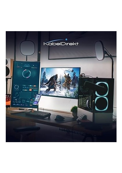 – 8k Displayport 2.0 Kablosu – 3m – Dizüstü/oyun Bilgisayarı, Gr. Kartı, Ekran/proj. Dp Mon. Kablosu – Dp'den Dp'ye – 144Hz'de 4K/60Hz'de 8k, 240Hz'e Kadar, Freesync/g-Sync, Siyah indirimleri