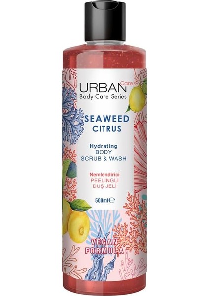 Care Seaweed Citrus Nemlendirici ve Besleyici Peelingli Duş Jeli 500 Ml- Vegan