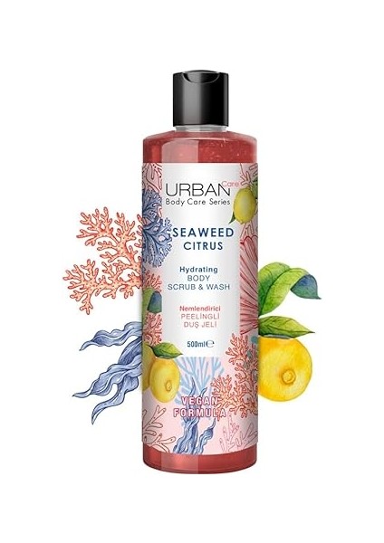 Care Seaweed Citrus Nemlendirici ve Besleyici Peelingli Duş Jeli 500 Ml- Vegan fırsatları