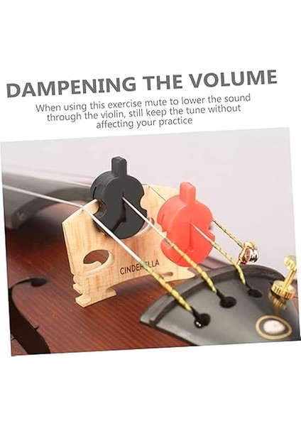 4ADET Violin Özel Sessizleştirici Dayanıklı Pratik Violin Susturucuları Esnek Kauçuk Yapı Müzik Aleti Aksesuarları fırsatları