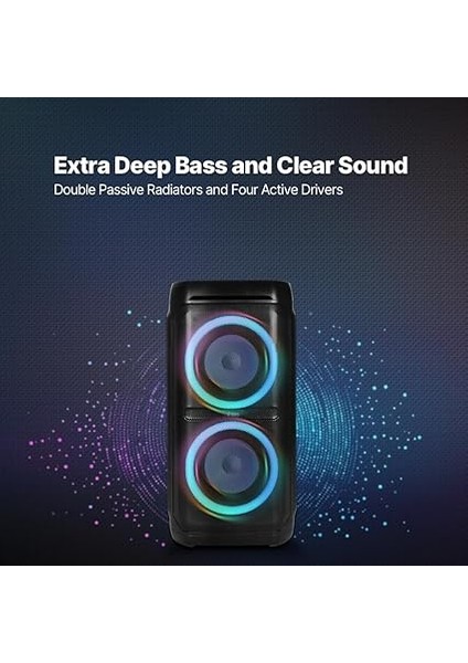 Carnival 100W Taşınabilir Kablosuz Bluetooth Parti Hoparlörü 2BH12 modelleri