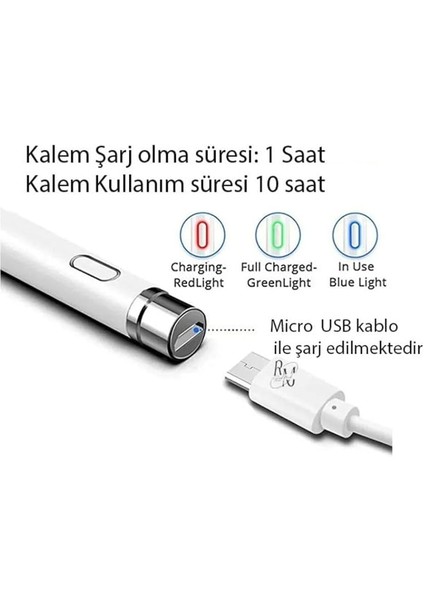 Matepad 10.4 Inç Uyumlu Dokunmatik Kalem Tablet ve Telefonlar Için Hassas Yazı &amp;çizim Kalemi Beyaz fırsatları