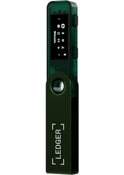 Nano S Plus Zümrüt Yeşili Kripto Para Cüzdanı modelleri