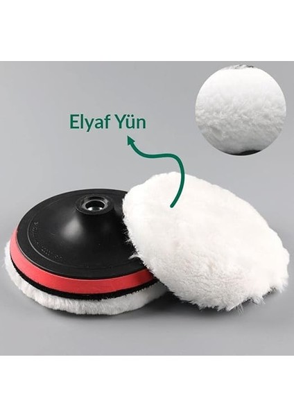 Yünü Seti 3lü Matkap Uyumlu Pasta Cila Yünü Kuzu Postu Parlatma Pedi Seti indirimleri