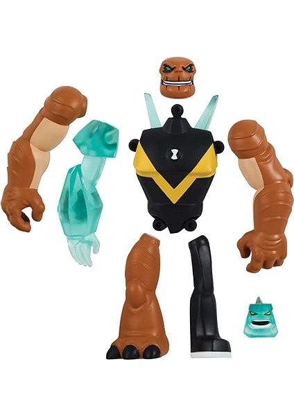 10 Aksiyon Figürleri - Omni-Glitch Heroes Diamondhead-Hunmungousaur fırsatları