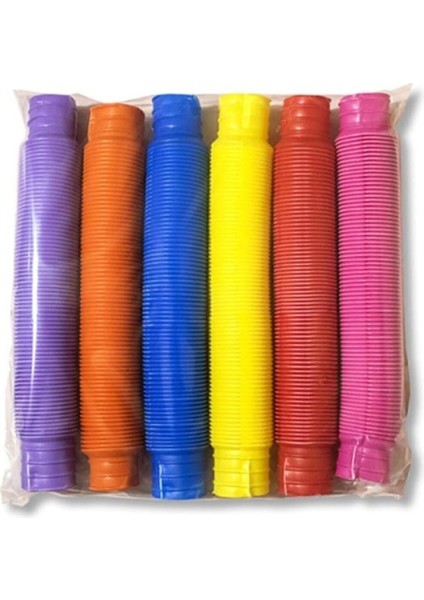 6'lı Pop Tubes Bükülebilir Eğlenceli Boru
