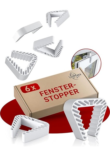 Pencere Stoperi, 6'lı Set, Pencere Kıskacı, Pencere Kıskacı Koruması, Güvenilir Güvenlik
