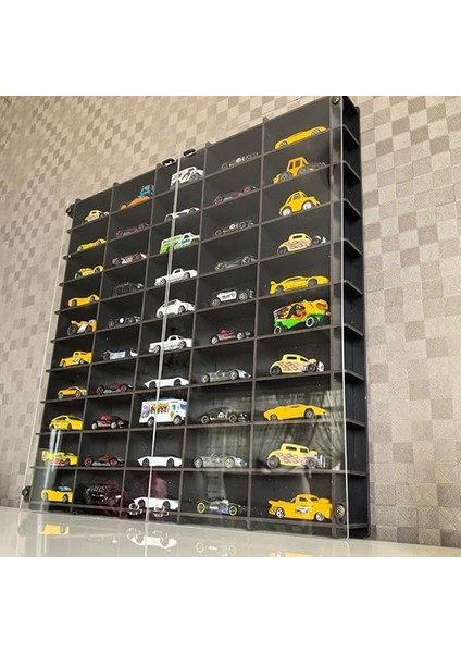 Kapaklı 1/64 Ölçek 50ARAÇ Hotwheels Matchbox Metal Araç Uyumlu Model Oyuncak Araba Rafı fiyatları