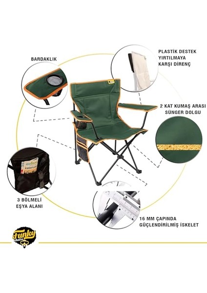 Chaırs V2 Petrol Yeşili Lüks Kamp Sandalyesi indirimleri