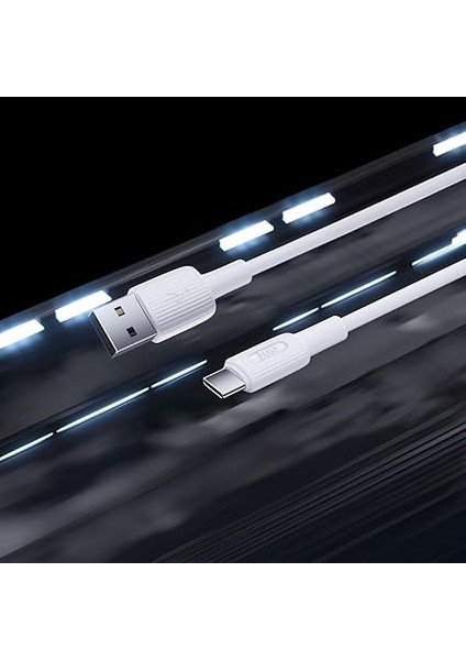 66W Usb-A To USB Type-C Silikon Hızlı Şarj ve Data Kablosu Beyaz 1 Metre modelleri