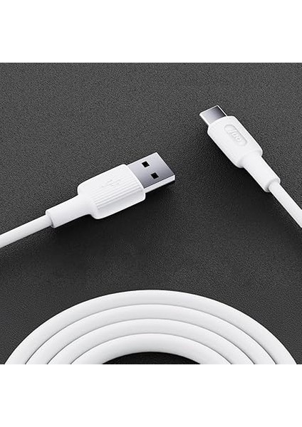 66W Usb-A To USB Type-C Silikon Hızlı Şarj ve Data Kablosu Beyaz 1 Metre fırsatları
