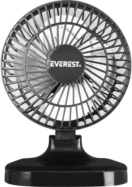 Everest FAN-503 7" Büyüklüğünde Masa Üstü Siyah USB Fan Serinletici Vantilatör