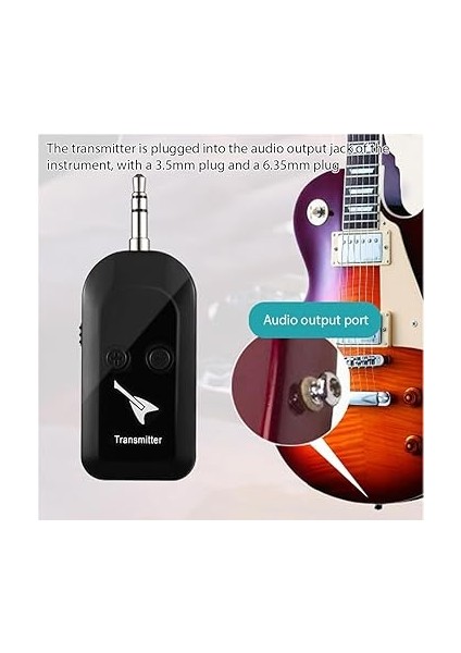 Kablosuz Gitar Sistemi, Sahne Performansları ve Stüdyo Kayıtları Için Çok Kanallı Destek ile Şarj Edilebilir Verici ve Alıcı Seti (1 Transmitter With 1 Receiver) indirimleri