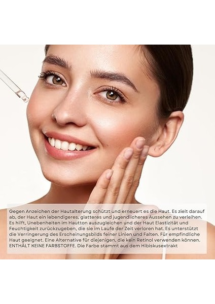 Yaşlanma Karşıtı Bakuchiol + Hibiscus Serum (Retinol Alternatifi) modelleri