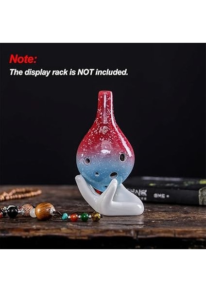 6 Delik Seramik Ocarina Alto C Basit Yıldızlı Stil Müzik Aleti Kordon ile Müzik Aşığı ve Öğrenci Için Müzik Puanı fiyatları