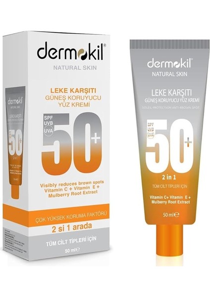 Spf 50+ Leke Karşıtı Güneş Koruyucu Yüz Kremi (50 Ml)