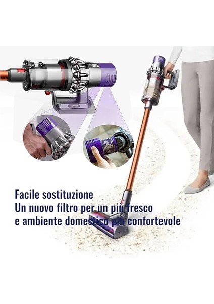 2 Adet Dyson V10 Filtre, Dyson Filtresi, Dyson Aksesuarı, Cyclone Serisi Için Yedek Filtre, Absolute, V10 Animal, Motor Başlığı, Total Clean, Temizleme Fırçası ile indirimleri