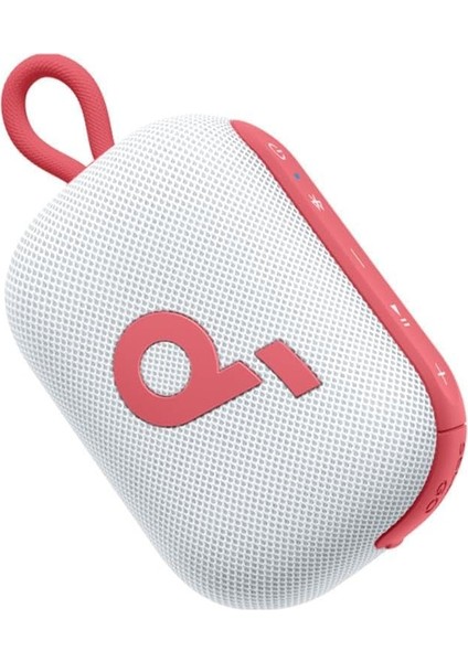 By Anker, Select 4 Go, 20 Saat Ultra Oynatma Süresi, 5W Güçlü Ses, IP67 Tam Koruma ve Yüzerlik, Hafiflik ve Kayış Tasarım, Taşıması Kolay, Kablosuz Stereo Eşleştirme (Tws), Kırmızı Beyaz