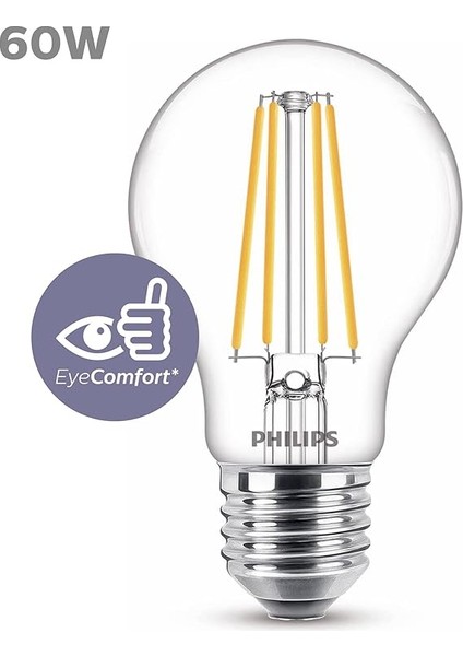 LED Classic 60W A60 E27 Non-Dim 2700K Sarı Işık LED Filament Ampul indirimleri