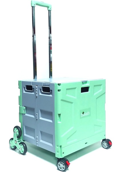 Katlanabilen Portatif Merdiven Çıkabilen Market ve Pazar Alışveriş Arabası