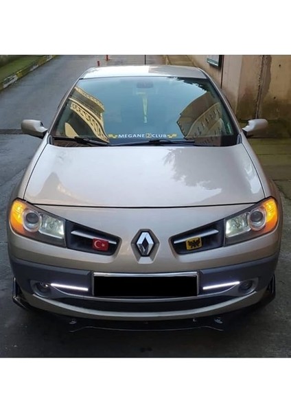 Megane Ile Uyumlu 2 Ön Lip 3 Parça Parlak Siyah Voltex fiyatları