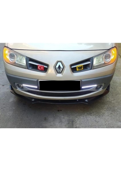 Megane Ile Uyumlu 2 Ön Lip 3 Parça Parlak Siyah Voltex modelleri