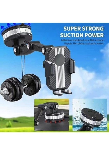 Içi Telefon Tutucu Ayarlanabilir Uzayabilen 360 Dönebilen Vantuzlu Cam ve Torpido Için Uygun fırsatları