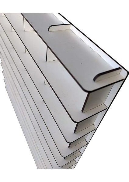 1/64 Hobi Araba Rafı Yatay 100 Araçlık (Beyaz, Mdf) fırsatları