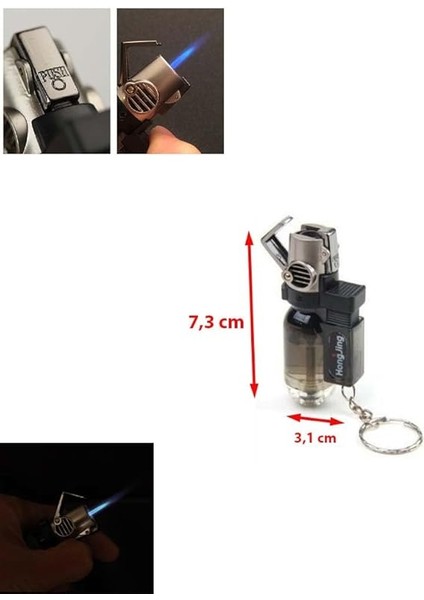 Pürmüz Çakmak Anahtarlık Gazla Çalışan Anahtarlık Çakmak (1 Adet) Ebat: 7,3 cm x 3,1 cm x 1,9 Cm) PRS-KP1AÇ-S modelleri