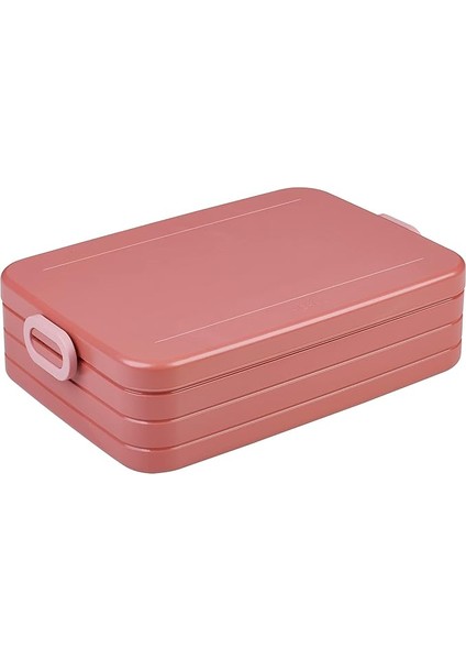 - Yemek Kutusu Take A Break Large – Bölmeli Beslenme Kutusu – 8 Adede Kadar Tereyağı Ekmeği Için Uygundur – 1500 ml – Canlı Mauve