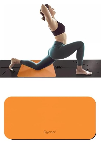 Hizalamalı 6mm Tpe Yoga Matı Pilates Minderi Diz Dirsek Koruyucu Mat Hediyeli Turuncu fırsatları