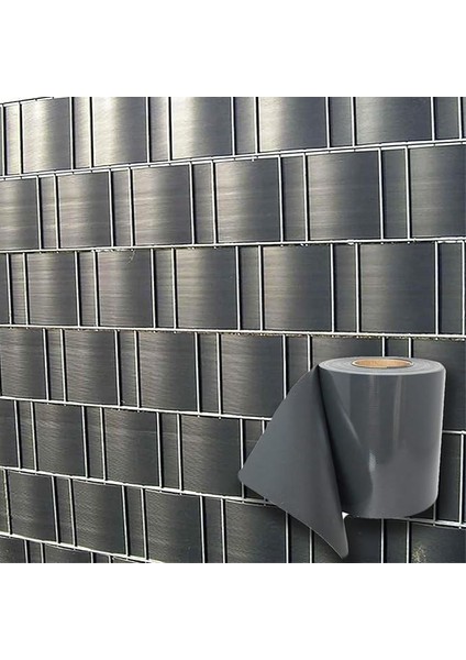 Panel Çit Antrasit Renk - Pvc Koruma Bantları - 50 Metre - (Antrasit, 7cm)