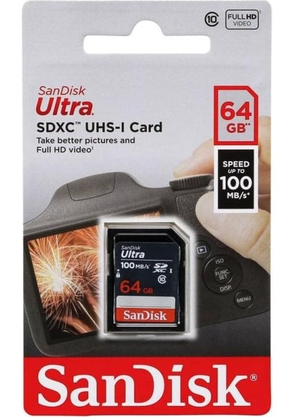Ultra 64GB Sdxc Memory Card 100MB/S indirimleri