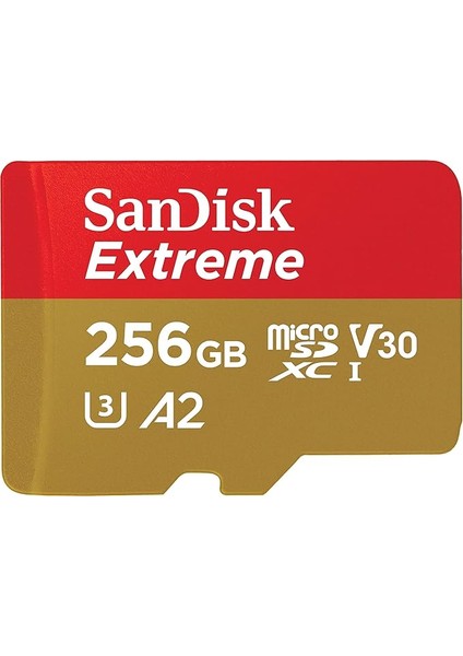 Extreme Microsd Uhs I Card 256GB For 4K Video On Smartphones, Action Cams &amp; Drones 190MB/S Read, 130MB/S Write.