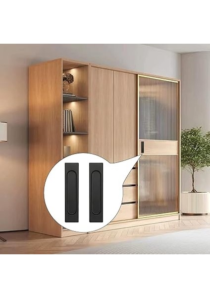 Sürgülü Kapı Kolu Kendinden Yapışkanlı Kapı Kolları Siyah, 2 Adet Balkon Kapısı Kolu Dış Mekan Delmeden Kapı Kolu Kendinden Yapışkanlı Alüminyum, Sürgülü Kapı Kolu Dolap Kulpları Sürgülü Kapı Pencere fırsatları