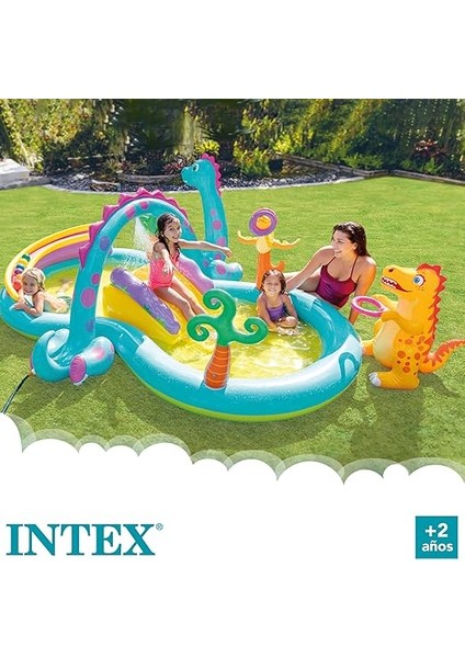 57135 Dino Dünyası Oyun Havuzu 302X229 Cm, Su Sporları, Plaj Malzemesi, Şişme Ürün, Yüzme Aksesuarı, Kamp, Dalış, Güvenlik fiyatları