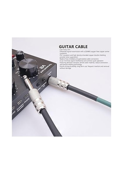 Enstrüman Kablosu, Güvenilir Aşınmaya Dayanıklı Yeşil 1/4 (3metre / 9.8ft) fiyatları