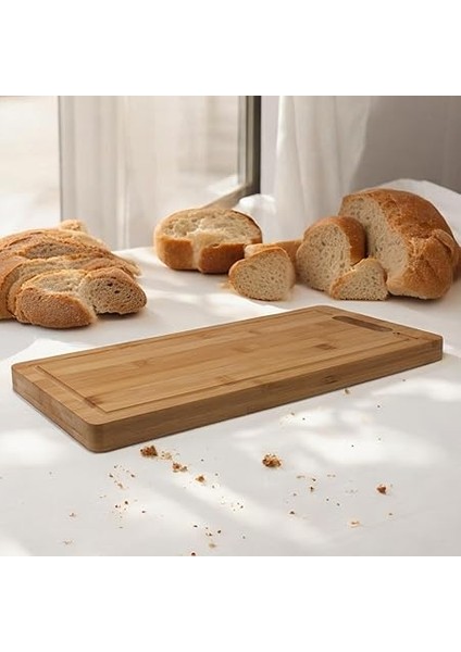 Kalın Bambu Kesme Tahtası Antibakteriel, Kalın Yıkanabilir Doğrama Tahtası Dikdörtgen (40 * 20 * 2.5cm) modelleri