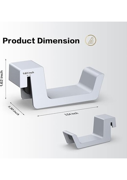 Ps5 Kulaklık Tutucu, [minimalist Tasarım] Destek Çubuklu Mini Kulaklık Askısı, Sony Playstation 5 Oyun Kulaklığı Için, Beyaz fırsatları